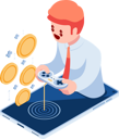 پیش‌نمایش فایل businessman-playing-games-on-smartphone-and-earn-money-5864269 از پک فعالیت کسب‌وکار