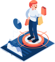 پیش‌نمایش فایل woman-getting-customer-behavior-analysis-5864263 از پک فعالیت کسب‌وکار