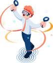 پیش‌نمایش فایل businessman-enjoying-metaverse-virtual-world-5893691 از پک کسب و کار