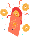 پیش‌نمایش فایل golden-coin-inside-red-envelope-5893679 از پک کسب و کار