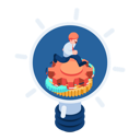 پیش‌نمایش فایل businessman-working-on-idea-5951591 از پک فعالیت کسب‌وکار