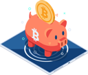 پیش‌نمایش فایل bitcoin-piggy-bank-on-digital-tablet-5950860 از پک کسب و کار