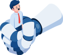 پیش‌نمایش فایل businessman-being-squeezed-by-ai-robot-hand-8962624 از پک کسب‌وکار ایزومتریک