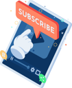 پیش‌نمایش فایل subscribe-button-on-video-streaming-app-8683253 از پک کسب‌وکار ایزومتریک