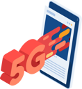 پیش‌نمایش فایل 5g-high-speed-network-come-out-from-social-media-8683136 از پک کسب‌وکار ایزومتریک