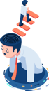 پیش‌نمایش فایل businessman-walk-up-from-head-8683151 از پک کسب‌وکار ایزومتریک