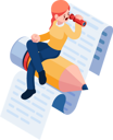پیش‌نمایش فایل content-writer-career-9230677 از پک مجموعه مفهوم کسب‌وکار ایزومتریک