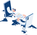 پیش‌نمایش فایل hand-sign-up-online-contract-document-9347578 از پک مجموعه مفهوم کسب‌وکار ایزومتریک