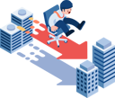پیش‌نمایش فایل businessman-going-to-new-job-new-office-new-job-offer-or-new-career-opportunity-9705031 از پک مجموعه مفهوم کسب‌وکار ایزومتریک