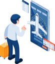 پیش‌نمایش فایل businessman-booking-flight-online-with-smartphone-10583441 از پک کسب و کار