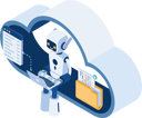 پیش‌نمایش فایل artificial-intelligence-in-cloud-computing-10795716 از پک مجموعه مفهوم کسب‌وکار ایزومتریک