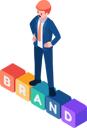 پیش‌نمایش فایل brand-building-and-personal-branding-10795717 از پک مجموعه مفهوم کسب‌وکار ایزومتریک