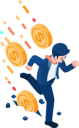 پیش‌نمایش فایل businessman-running-away-from-falling-money-11096881 از پک کسب و کار
