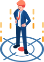 پیش‌نمایش فایل employment-and-the-chosen-one-11496386 از پک مجموعه مفهوم کسب‌وکار ایزومتریک