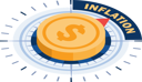پیش‌نمایش فایل dollar-coin-compass-pointing-to-inflation-11529529 از پک کسب و کار