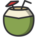 پیش‌نمایش فایل coconutjuice-coconut-straw-dinking-drink از پک تابستان