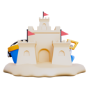 پیش‌نمایش فایل sand-castle-8657884 از پک تابستان و تعطیلات