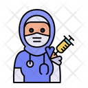 پیش‌نمایش فایل hijab-doctor-vaccination-3206733 از پک آواتارهای واکسن
