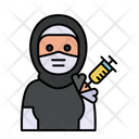 پیش‌نمایش فایل hijab-vaccination-3206732 از پک آواتارهای واکسن