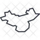 پیش‌نمایش فایل china-map از پک مجموعه آیکون های نازک چین