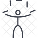 پیش‌نمایش فایل juggler از پک مجموعه آیکون های نازک سیرک