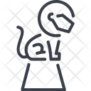 پیش‌نمایش فایل lion-75 از پک مجموعه آیکون های نازک سیرک