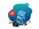 پیش‌نمایش فایل concept-of-error-404-and-robot-not-working-2112236 از پک صفحه فرود