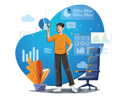 پیش‌نمایش فایل concept-of-manager-analyzing-reports-and-infographic-information-2112240 از پک صفحه فرود