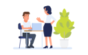پیش‌نمایش فایل assistant-discussing-with-businessman-8637071 از پک کسب و کار