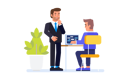 پیش‌نمایش فایل businessman-discussing-with-developer-8637073 از پک کسب و کار