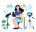 پیش‌نمایش فایل blogger-recording-video-5241559 از پک وبلاگ‌نویس