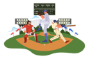 پیش‌نمایش فایل baseball-match-5237920 از پک ورزش و بازی‌ها