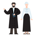 پیش‌نمایش فایل jewish-priest-couple-5245528 از پک افراد مذهبی