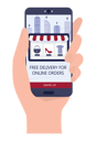 پیش‌نمایش فایل free-delivery-for-online-order-5255778 از پک خرید آنلاین