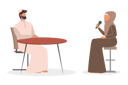 پیش‌نمایش فایل female-reporter-interviewing-arab-businessman-5312592 از پک روزنامه‌نگار مسلمان