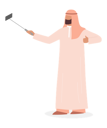 پیش‌نمایش فایل arabic-taking-photo-using-selfie-stick-5312596 از پک سلفی