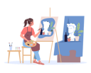 پیش‌نمایش فایل female-artist-draw-a-painting-5314577 از پک حرفه