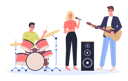 پیش‌نمایش فایل musicians-performing-at-a-concert-5314584 از پک حرفه