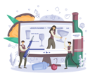پیش‌نمایش فایل online-bartender-service-5507855 از پک بارمن
