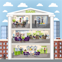 پیش‌نمایش فایل inside-bank-building-5869207 از پک بانک