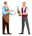 پیش‌نمایش فایل barista-serving-coffee-and-barmen-serving-alcohol-6031080 از پک حرفه