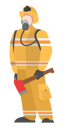 پیش‌نمایش فایل fireman-in-uniform-holding-axe-6031078 از پک حرفه
