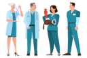 پیش‌نمایش فایل medical-staff-standing-in-the-uniform-6031084 از پک حرفه