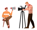 پیش‌نمایش فایل movie-director-sitting-on-chair-and-speaking-through-the-megaphone-in-cinema-studio-and-cameraman-6031085 از پک حرفه