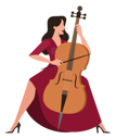 پیش‌نمایش فایل woman-in-red-dress-play-the-cello-6031081 از پک حرفه