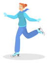 پیش‌نمایش فایل beautiful-young-woman-in-warm-winter-clothes-skating-6029569 از پک سبک زندگی سالم