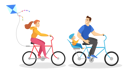 پیش‌نمایش فایل happy-family-ride-bicycle-6029567 از پک سبک زندگی سالم