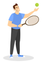 پیش‌نمایش فایل happy-man-playing-badminton-6029572 از پک سبک زندگی سالم