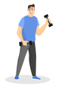 پیش‌نمایش فایل man-in-sport-clothes-standing-and-holding-dumbbell-6029568 از پک سبک زندگی سالم
