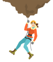 پیش‌نمایش فایل female-alpinist-climb-the-mountain-6029321 از پک کمپینگ و کوهنوردی
